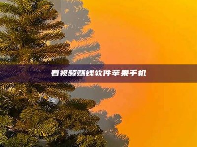 沈阳看视频赚钱软件苹果手机